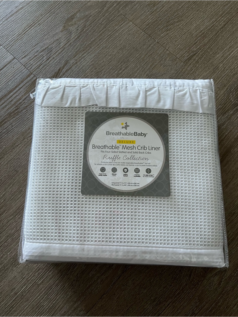 Breathable Mesh Crib Liner - Ruffle Collection